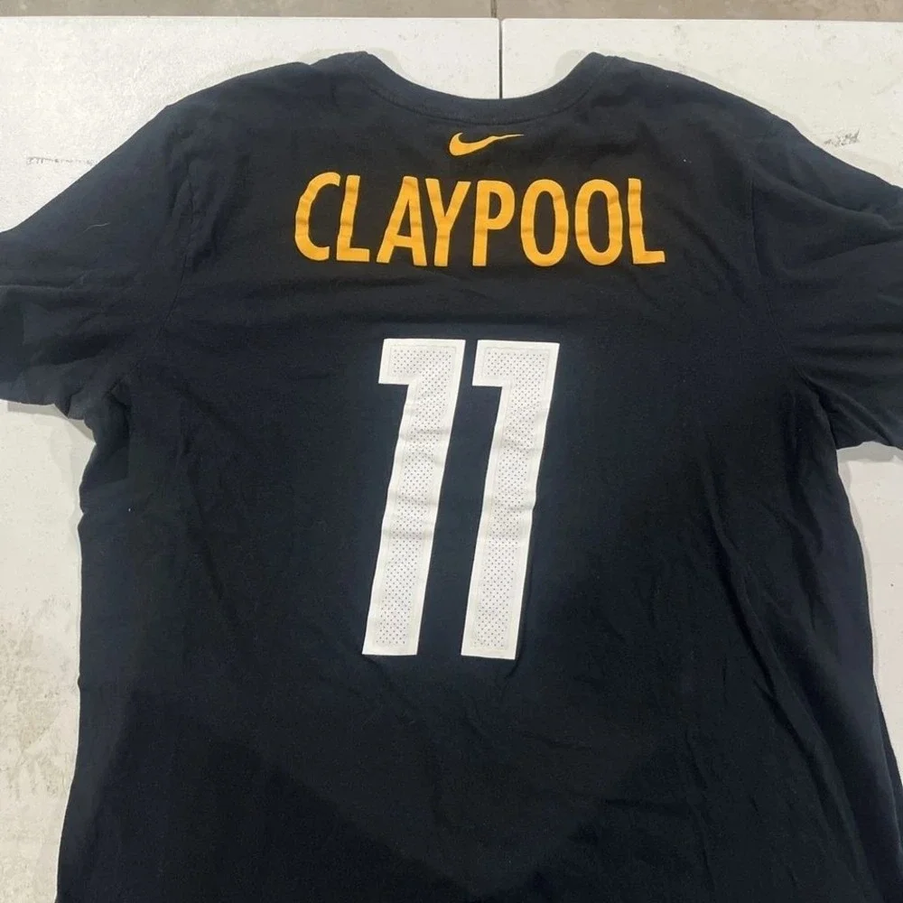 The Nike Tee Pittsburgh‎ Steelers Claypool #11 Football T-Shirt Black Mens M NWT